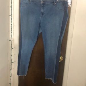 Two tone blue jeans